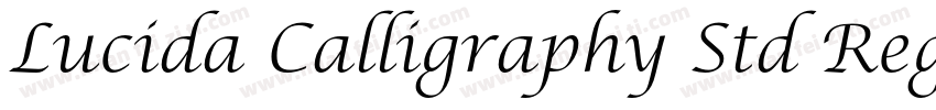 Lucida Calligraphy Std Regular字体转换